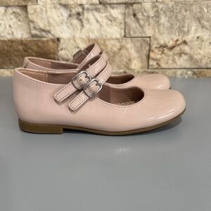 Christie And Jill Pink Double Strap Girls Shoes